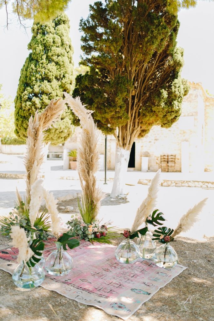 bohemian chic outdoor event